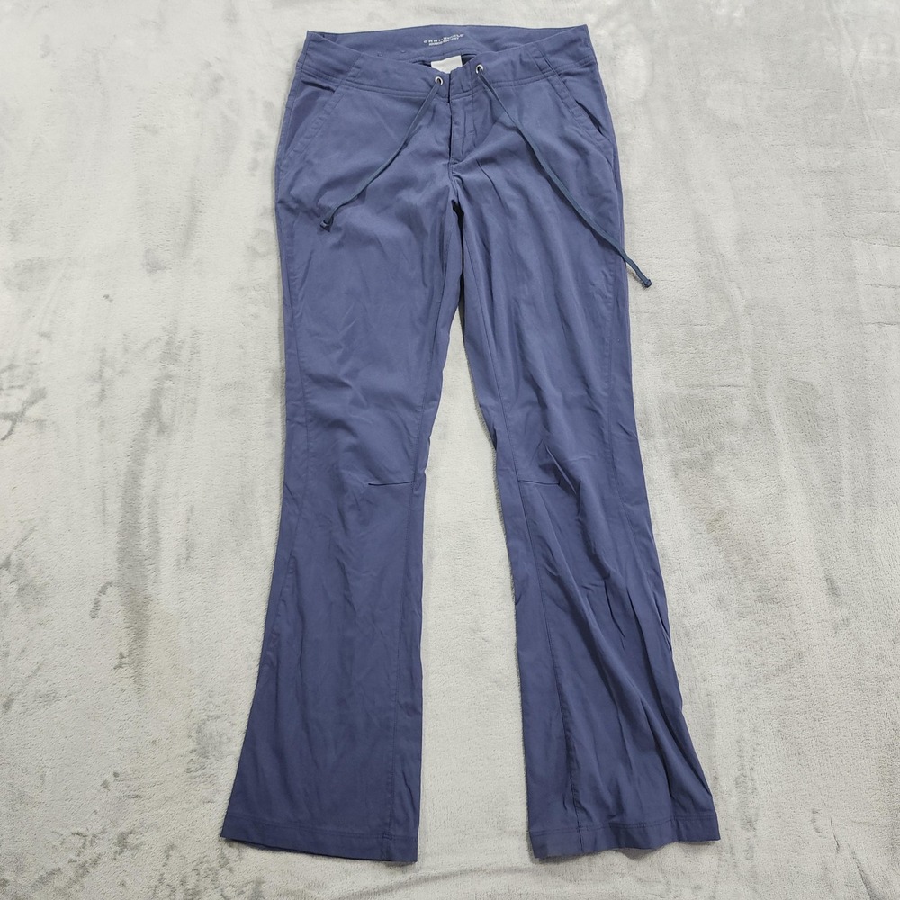 Columbia Pants Womens 8 Blue Omni-Shield Drawstring Hiking Water Resistant